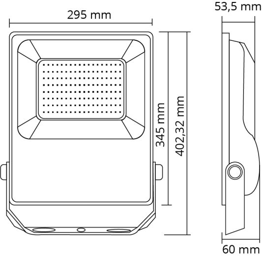 WLAN Set mit 1 bis 4 RGBWW LED Scheinwerfer 100 Watt IP65