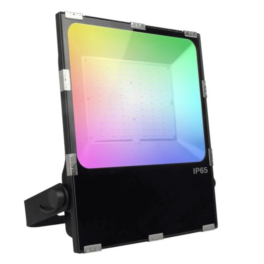 WLAN Set mit 1 bis 4 RGBWW LED Scheinwerfer 100 Watt IP65