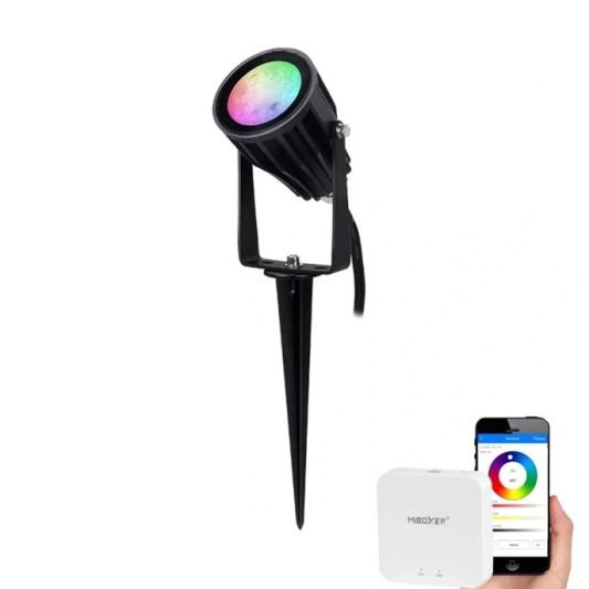 WLAN LED Gartenstrahler Set RGBWW mit WLAN Modul 6 Watt