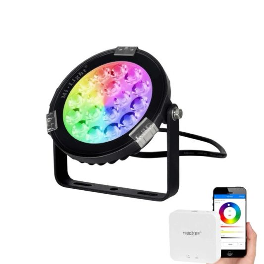 WLAN LED Gartenstrahler Set RGBWW mit WLAN Modul 9 Watt