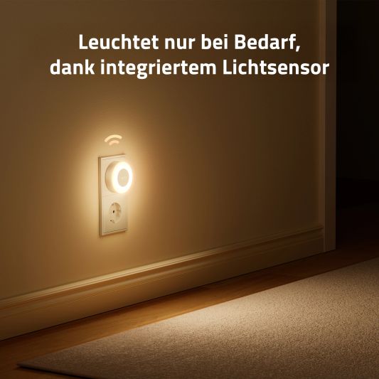 Yeelight Plug-in Nachtlicht 0,5W – Warmweiß – Mit Lichtsensor