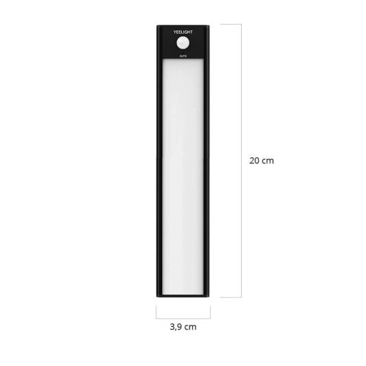 Yeelight Schrankbeleuchtung mit Sensor 20 cm – warmweißes Licht – wiederaufladbarer Akku
