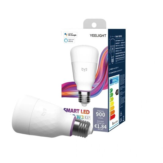 Yeelight smarte LED Lampe - E27 Fassung - RGBWW Multicolor und weiß