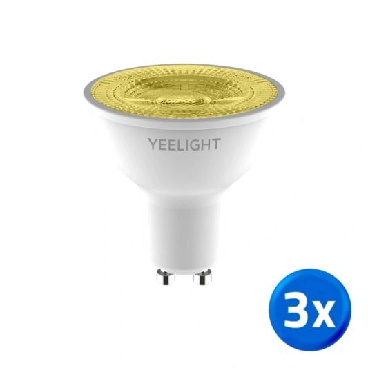 Yeelight Smarte LED Spot – GU10-Fassung – Warmweiß – Vorteilsset mit 3 Stück