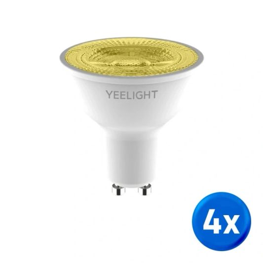Yeelight Smarte LED Spot – GU10 Fassung – Warmweißes Licht - 4er Set