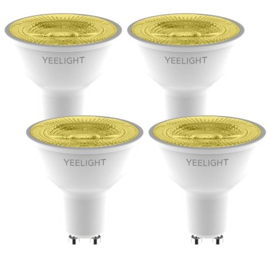 Yeelight Smarte LED Spot – GU10 Fassung – Warmweißes Licht - 4er Set