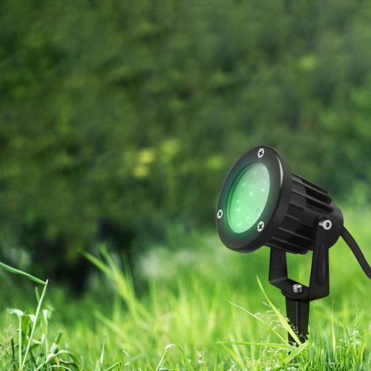 Zigbee 3.0 LED Gartenstrahler Pro mit RGBWW Farben 7 watt