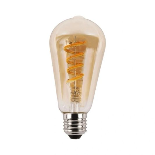 Zigbee E27 Spiral Filament Lampe Dual White ST64 Bersteinfarbend - Vorteilsset von 3