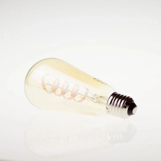 Zigbee E27 Spiral-Filamentlampe Dual White ST64 bernsteinfarben - Vorteilsset von 6 Stück