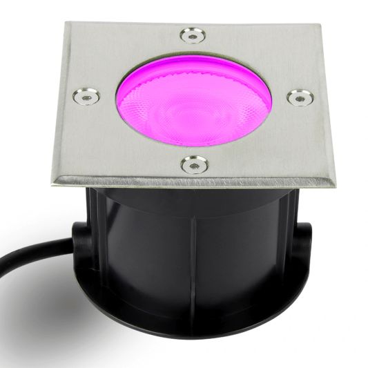 Zigbee Bodeneinbaustrahler für den Außenbereich 6W - Alle Farben und Weißtöne - Gerade