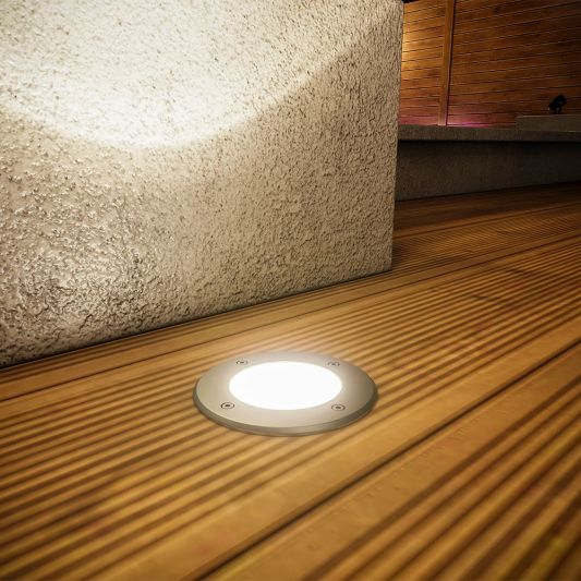 Zigbee Bodeneinbaustrahler für Außen 6W - Alle Farben und Weißtöne - Rund