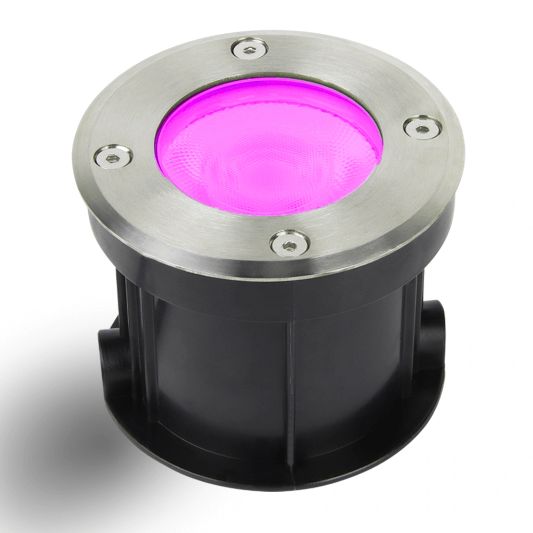 Zigbee Bodeneinbaustrahler für Außen 6W - Alle Farben und Weißtöne - Rund