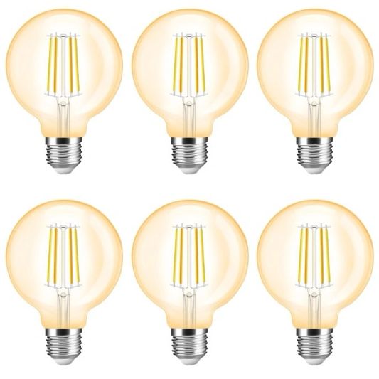 Zigbee LED Filamentlampe Dual White 7W E27 Fassung bernsteinfarben - Vorteilsset mit 6 Stück
