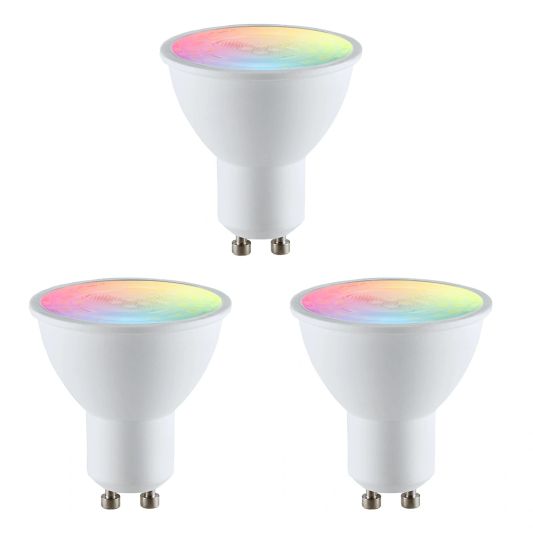 Zigbee LED Strahler RGBWW GU10 Fassung - 5 Watt - 3er Set
