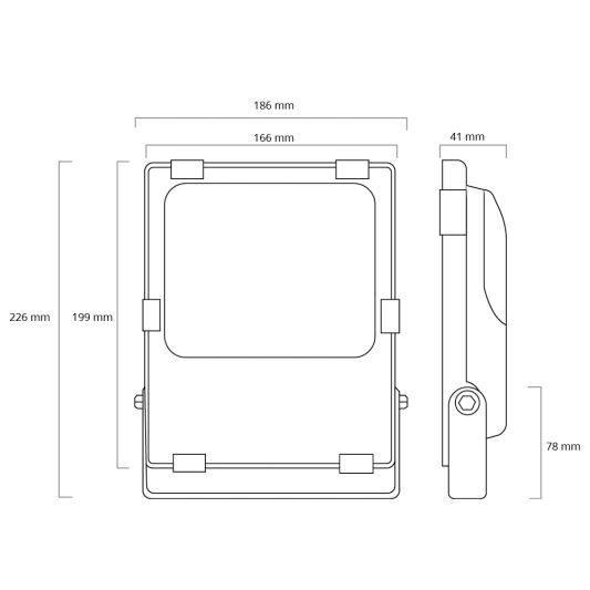 Zigbee RGBWW LED Scheinwerfer/ Baulampe 30 Watt IP65