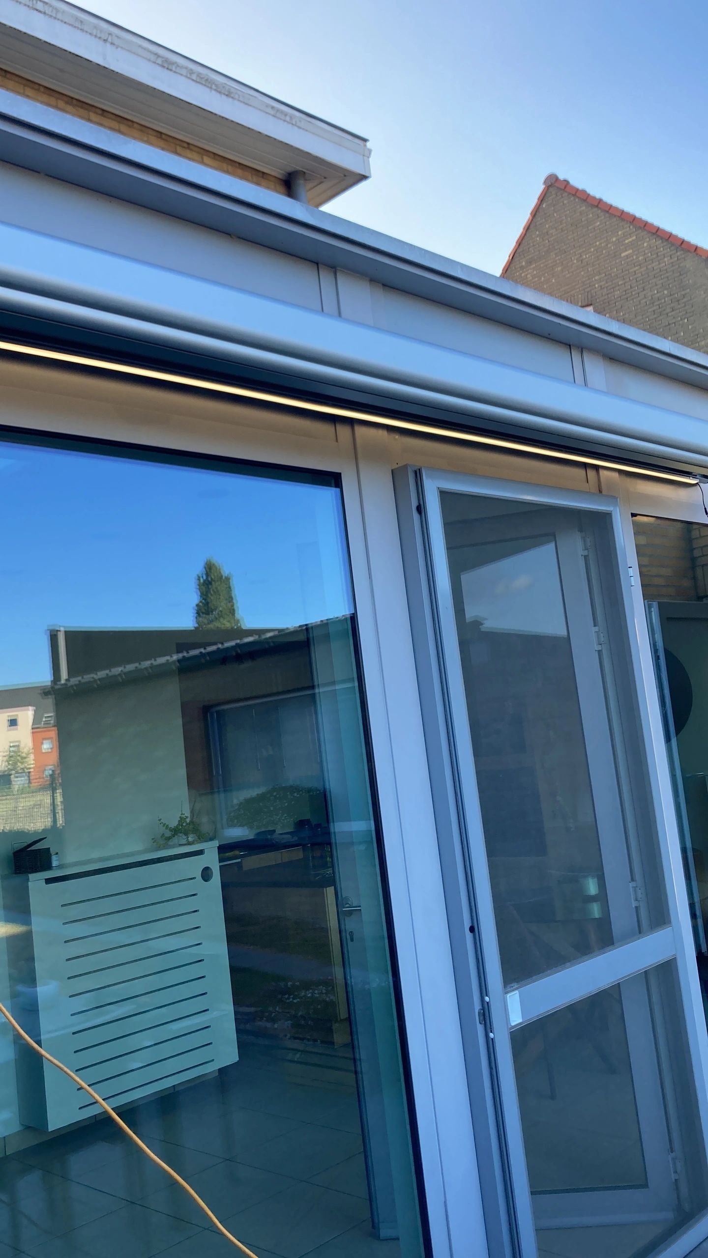 LED Streifen Profil breit Aufbau niedrig 4 Meter
