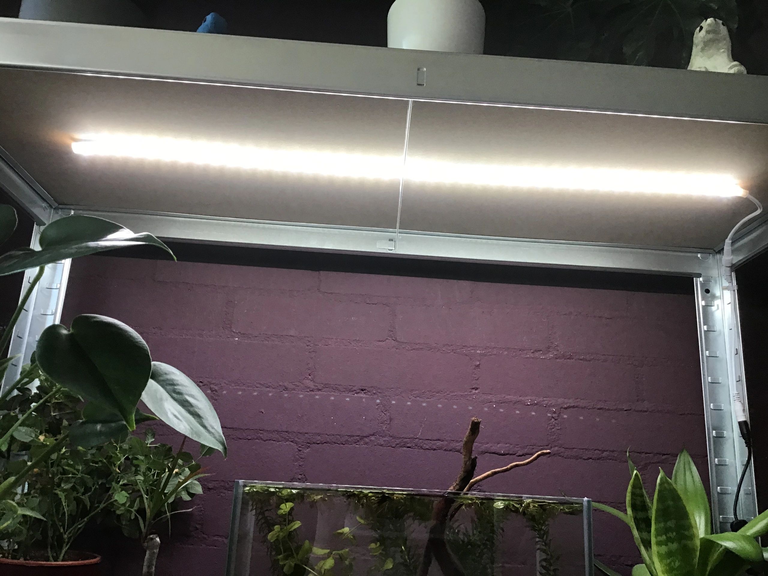 70 bis 100 cm Neutralweiß komplettes Set Aquarium LED Streifen