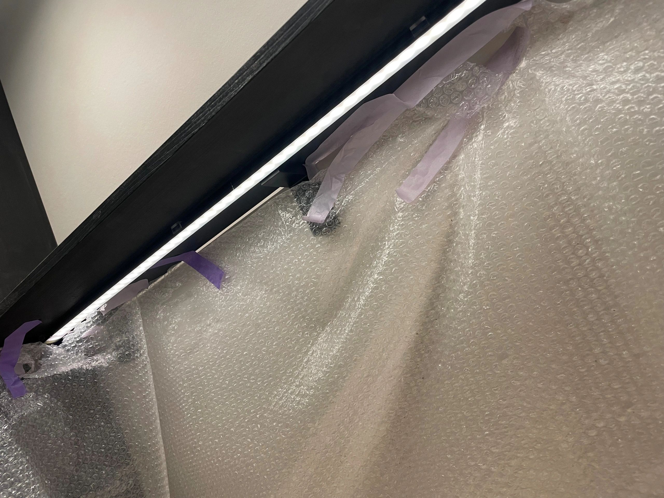 Aluminium Led Streifen Profil schwarz Aufbau 2M - breit und niedrig - komplett mit Abdeckkappe