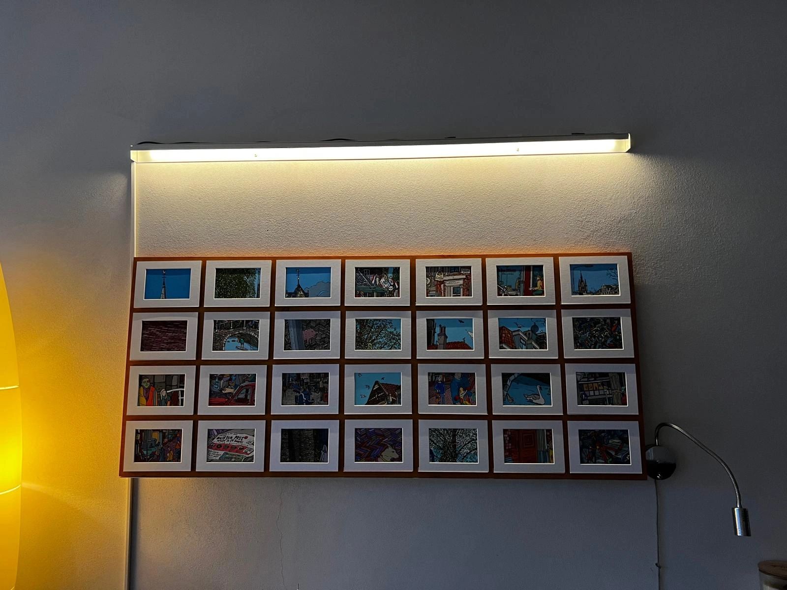 1 Meter LED Streifen Warmweiß komplettes Set - Basic  - 128 leds p/m