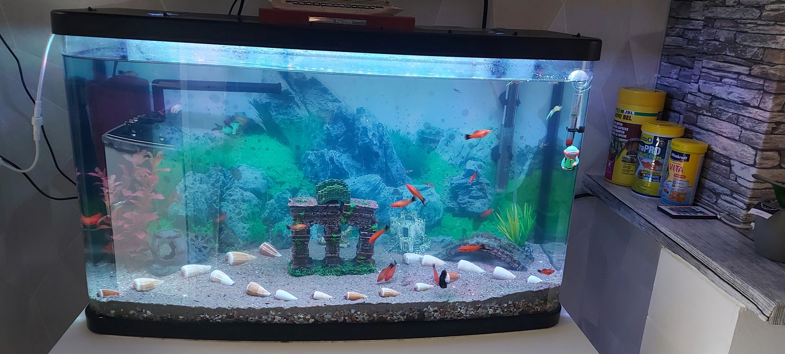 2,5 bis 5 Meter RGB komplettes Set Aquarium LED Streifen