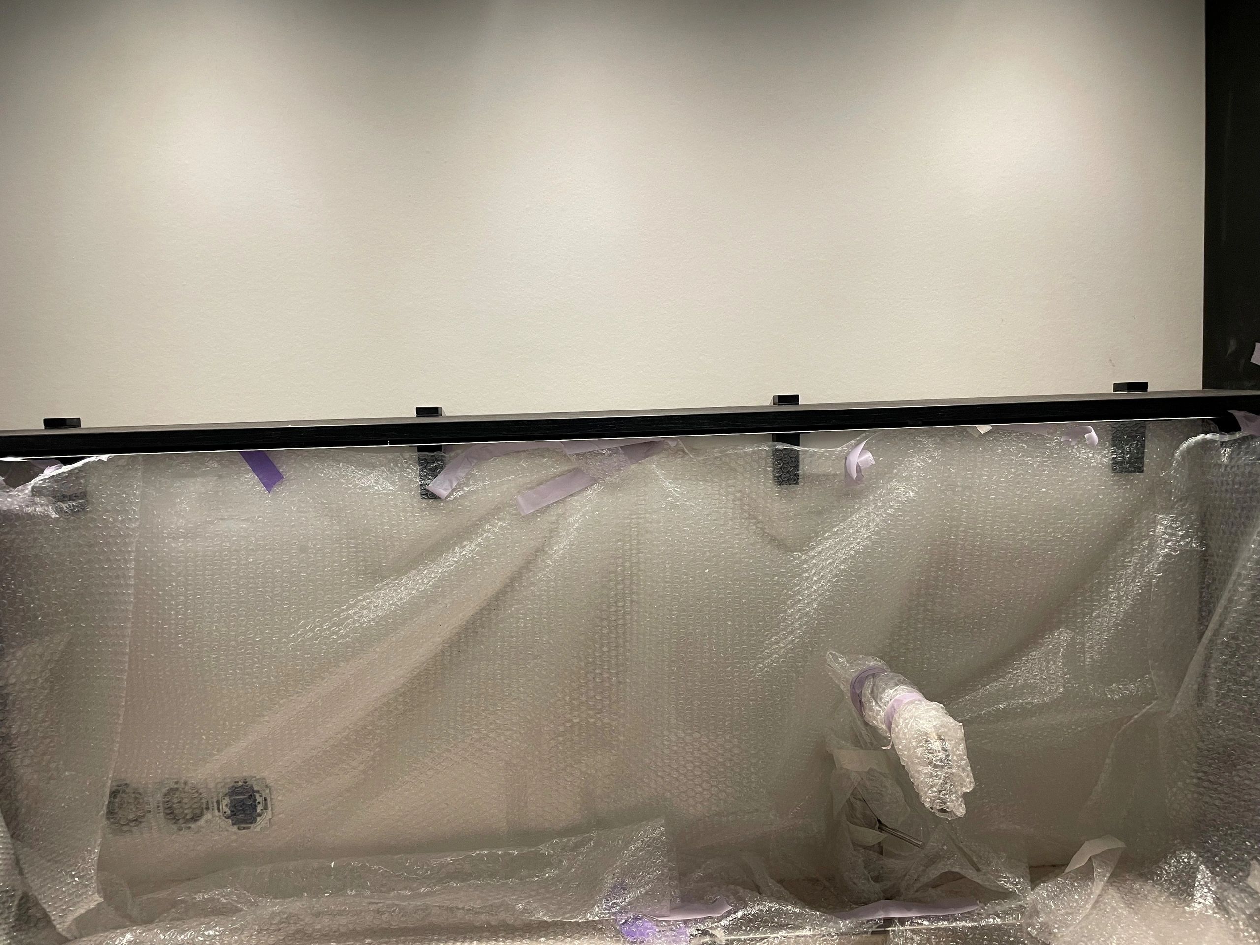 Aluminium Led Streifen Profil schwarz Aufbau 2M - breit und niedrig - komplett mit Abdeckkappe