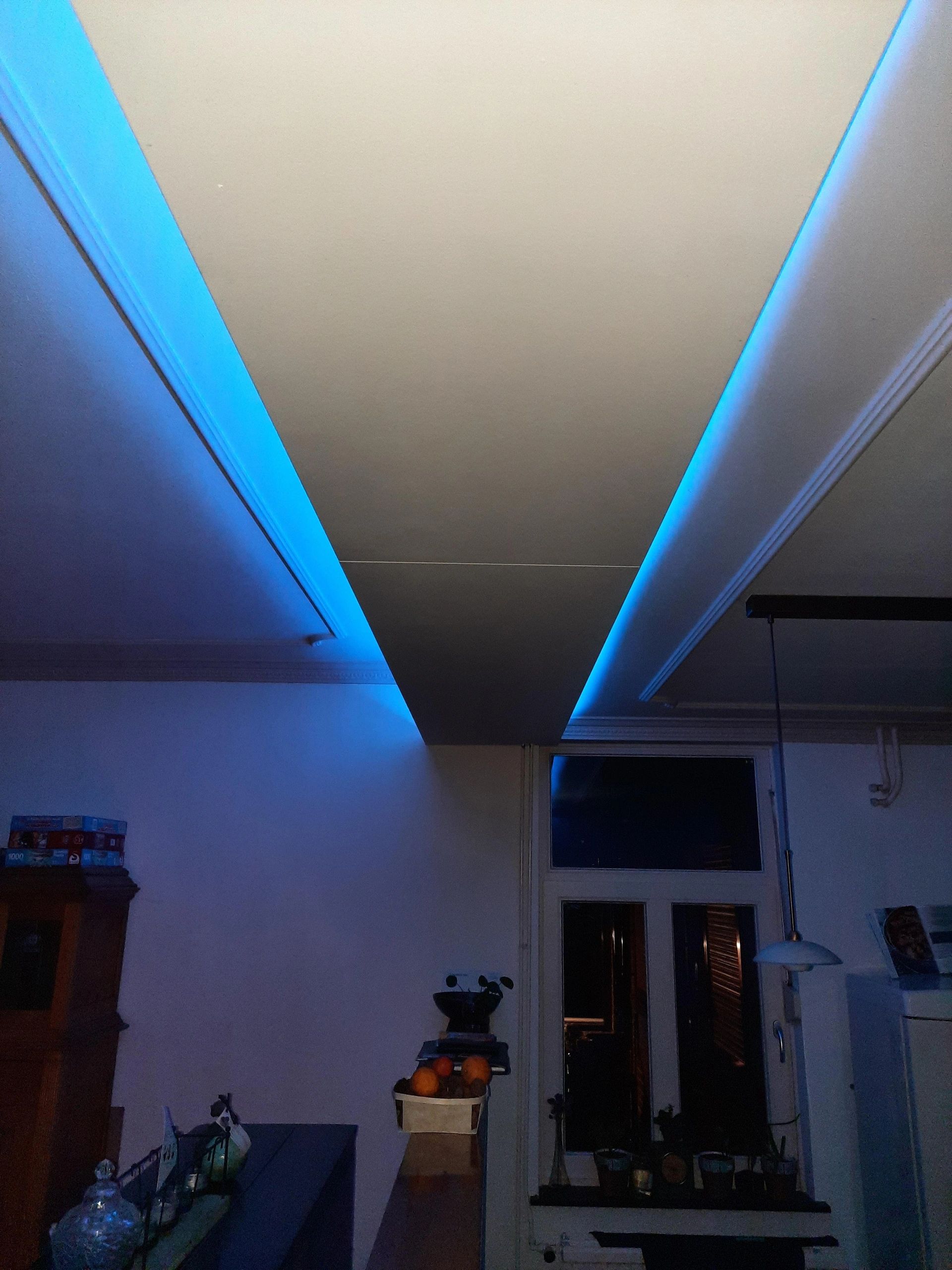 Aluminium LED Streifen Profil Aufbau 3M - 7 mm hoch - komplett mit Abdeckkappe