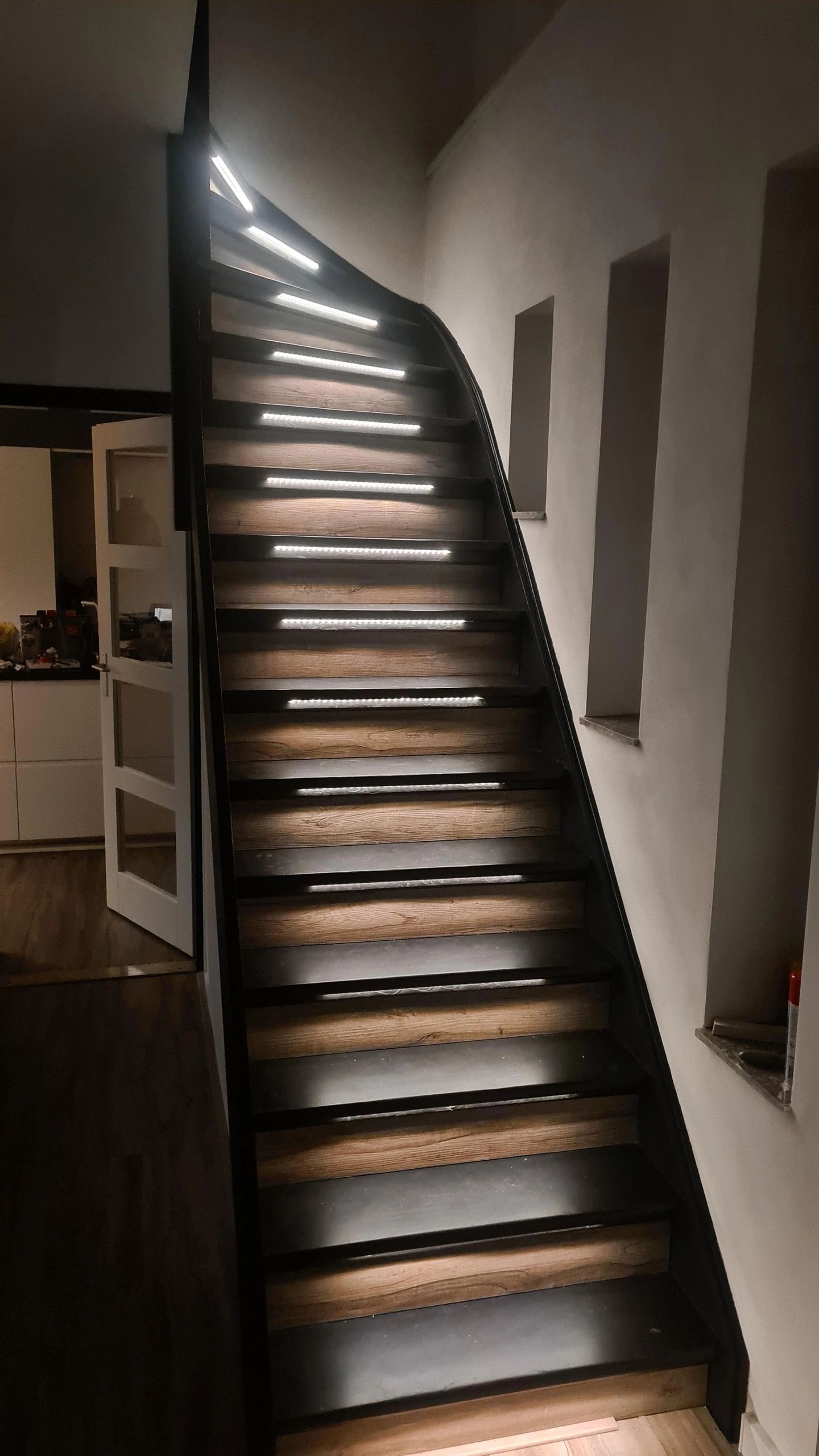 Treppenbeleuchtung LED Streifen  Warmweiß - komplettes Set 50 cm