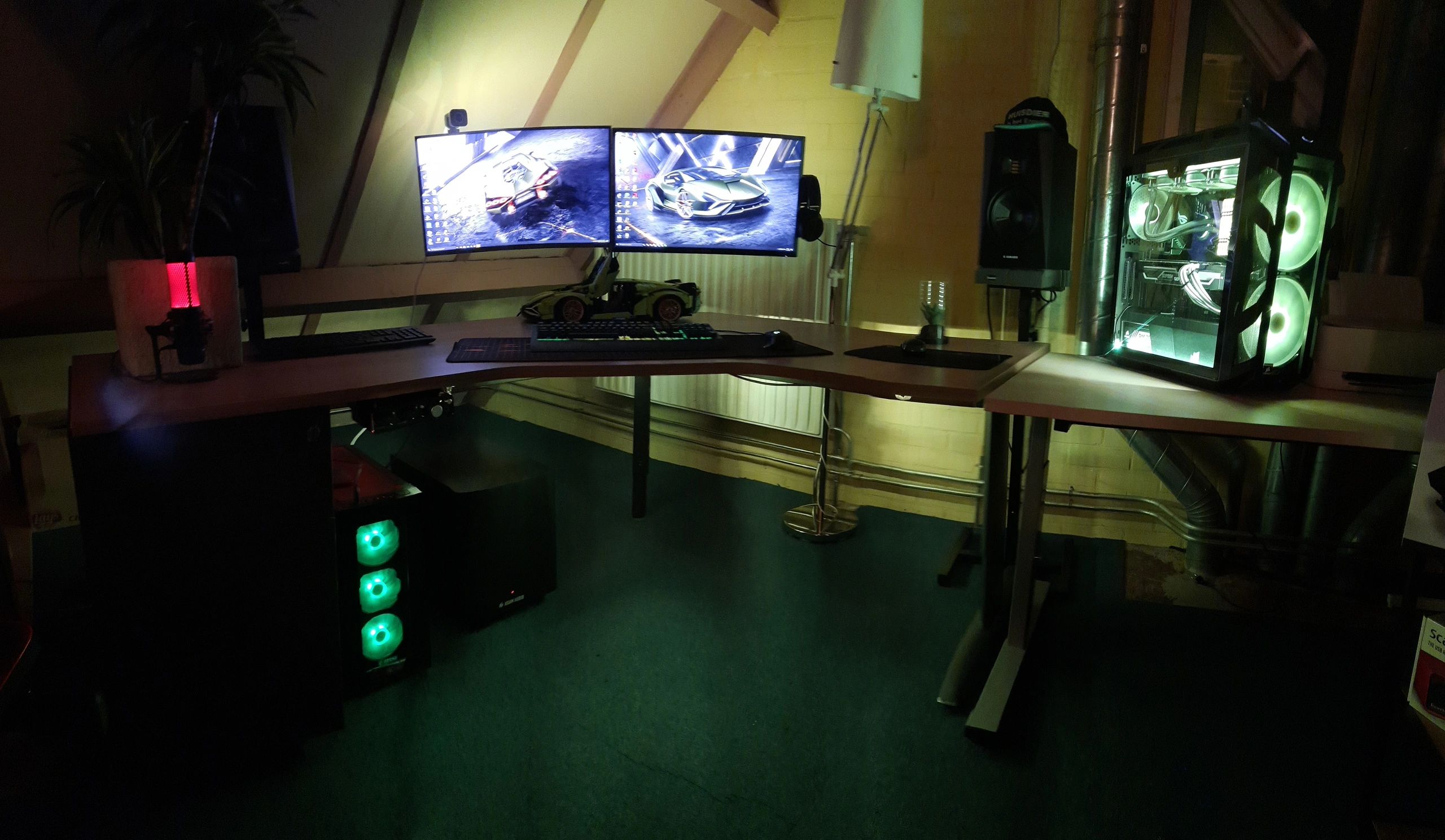 PC LED Streifen Set 1 Meter RGB Premium