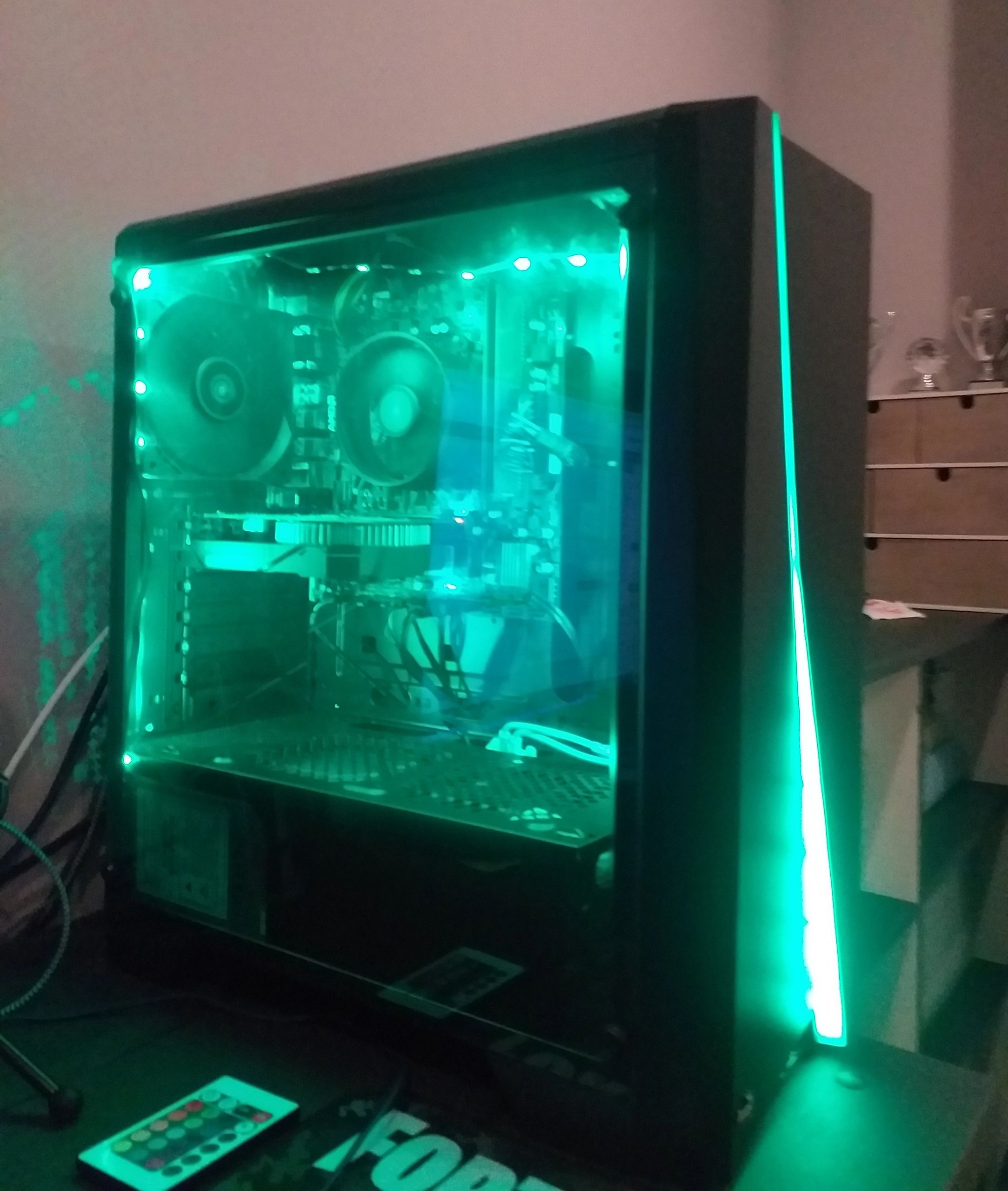 PC LED Streifen Set 1 Meter RGB Premium