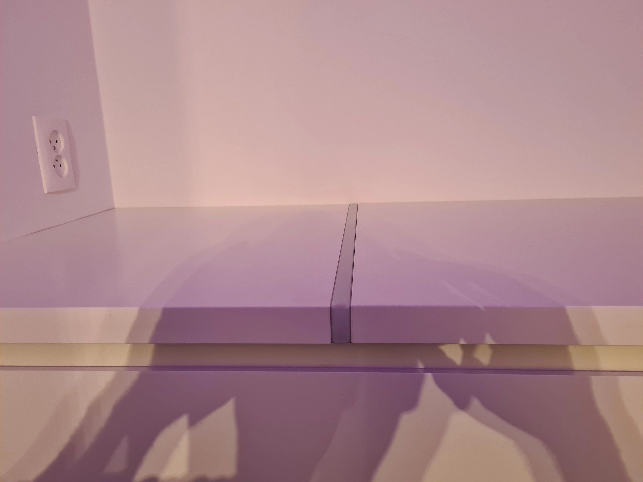 Led Streifen Profil Aufbau hohes Modell - komplett inklusiv Abschlusskappe 2 Meter 15 mm