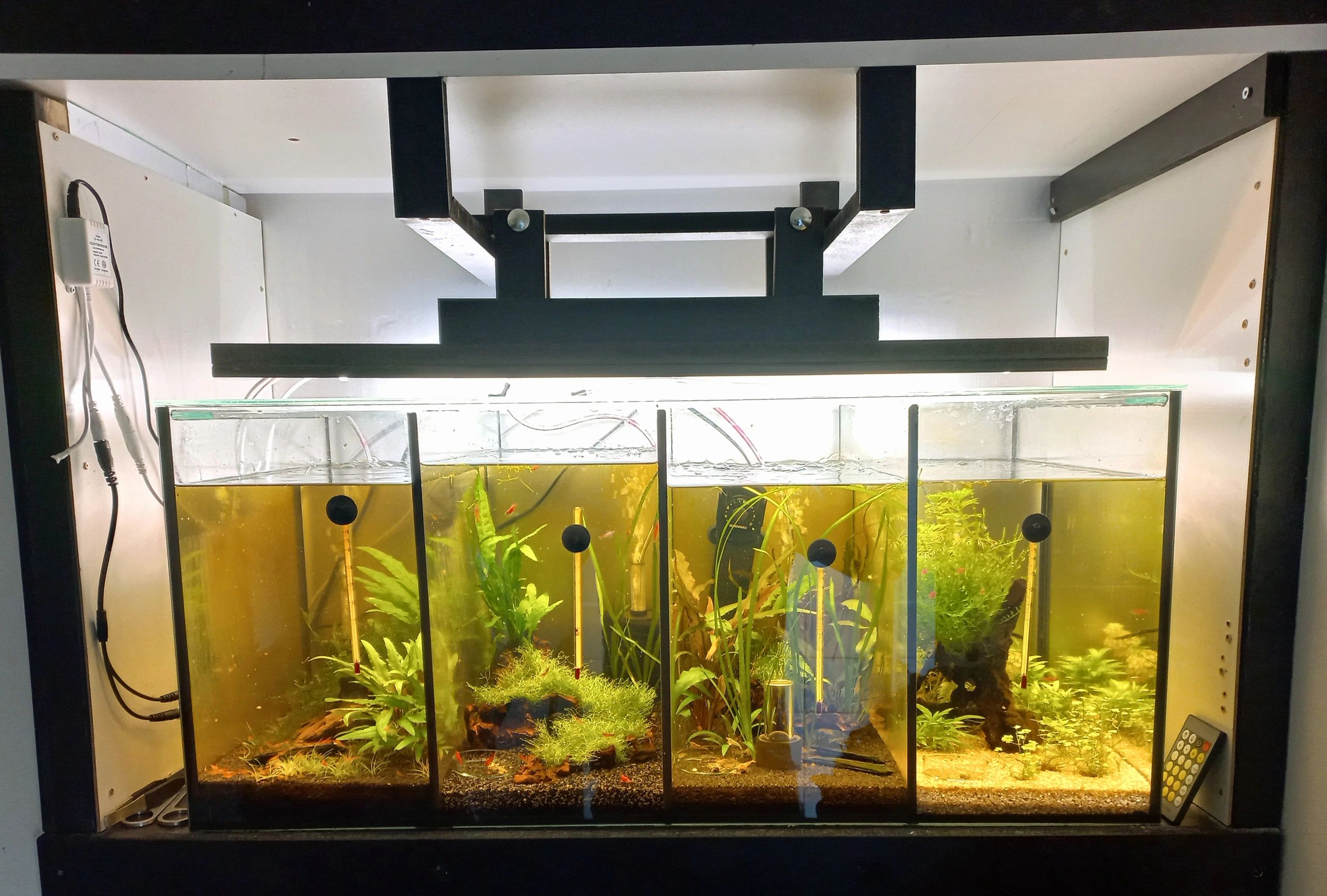 70 bis 100 cm Neutralweiß komplettes Set Aquarium LED Streifen