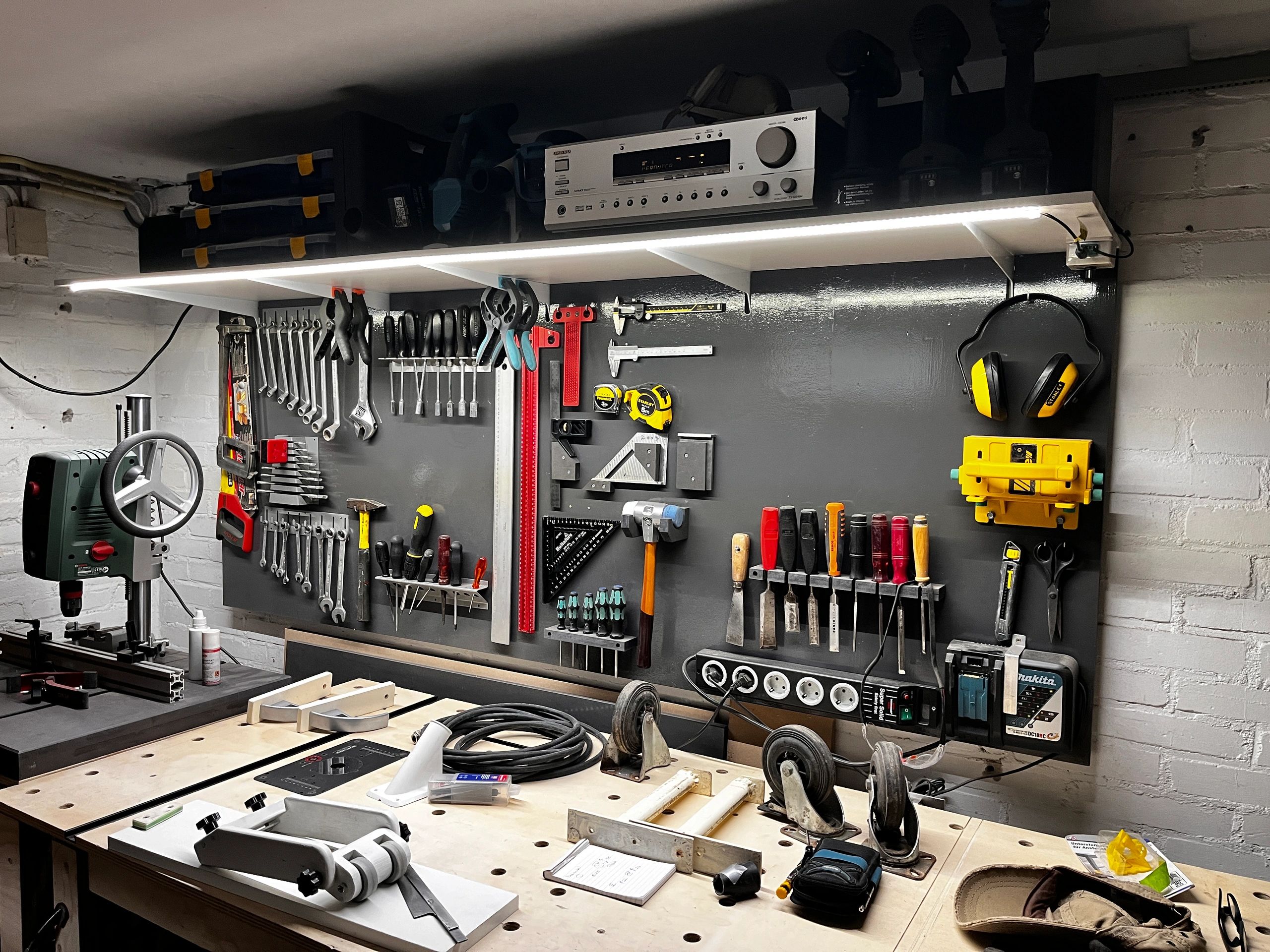 1M - 120 LEDs Komplettset LED-Streifen Kaltweiß