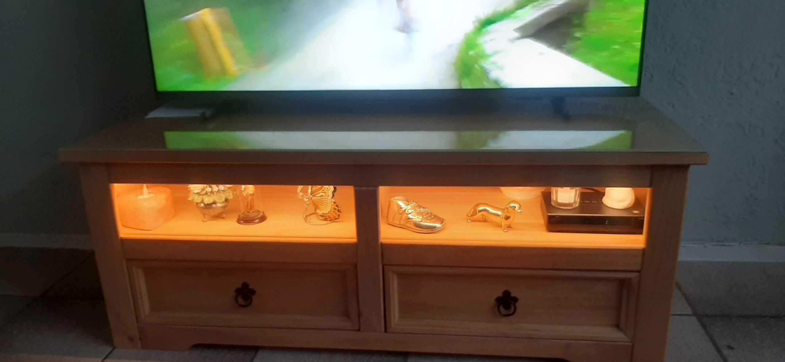 1 Meter LED Streifen Warmweiß komplettes Set - Basic  - 128 leds p/m