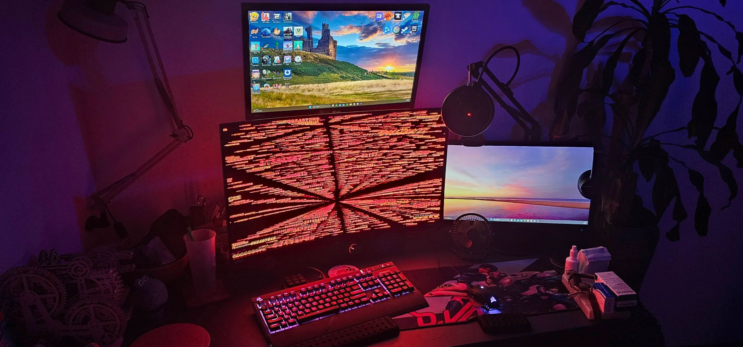 USB Gaming Monitor Ambilight LED Streifen - 32"