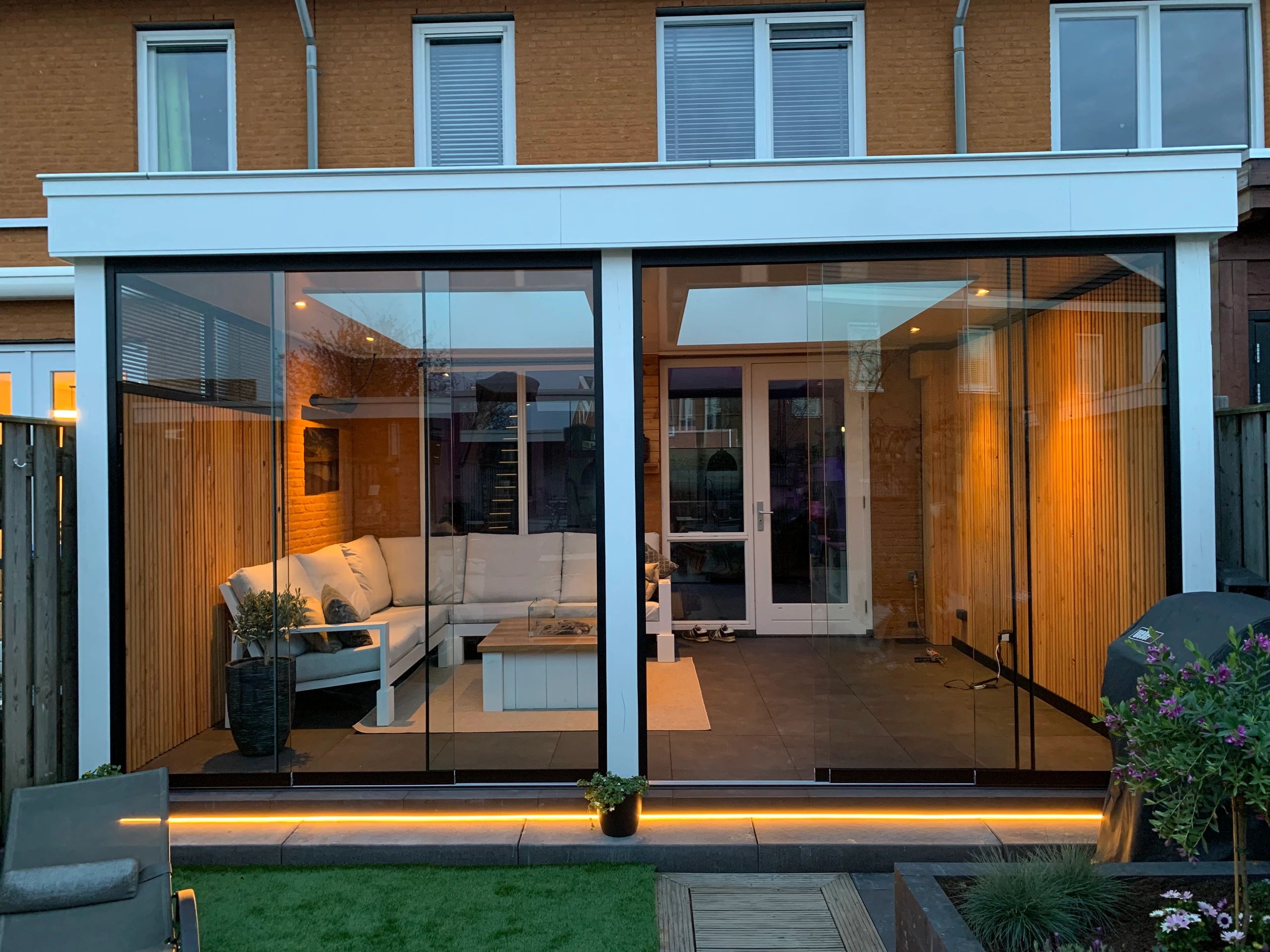 3 Meter Neon LED Flex Midi gerade Warmweiß - komplettes Set Neon Beleuchtung