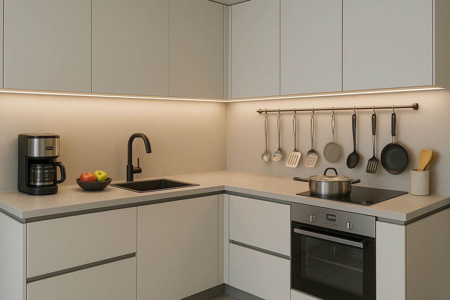 2 Meter Dual White LED Streifen Komplettset - Pro 320 LEDs