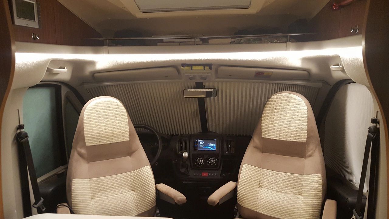 3 Meter Neon LED Flex Midi gerade Warmweiß - komplettes Set Neon Beleuchtung