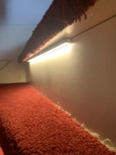 Led Streifen Profil breit Aufbau tiefes Modell - komplett mit Abschlusskappe 1,5 Meter