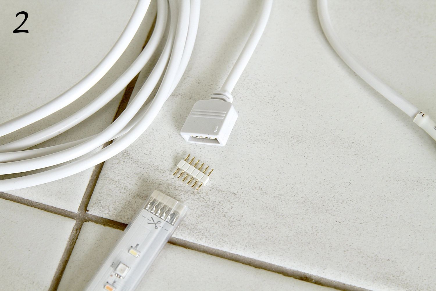 RGBWW Stecker mit Verbindungsstück