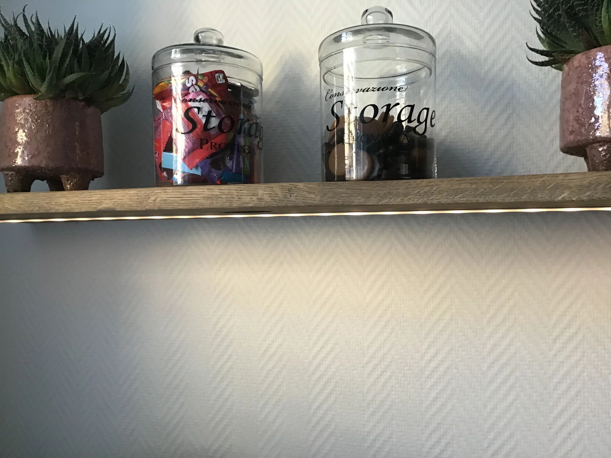 Led Streifen Profil Einbau tiefes Modell - komplett inklusiv Abschlusskappe 1 Meter 7 mm