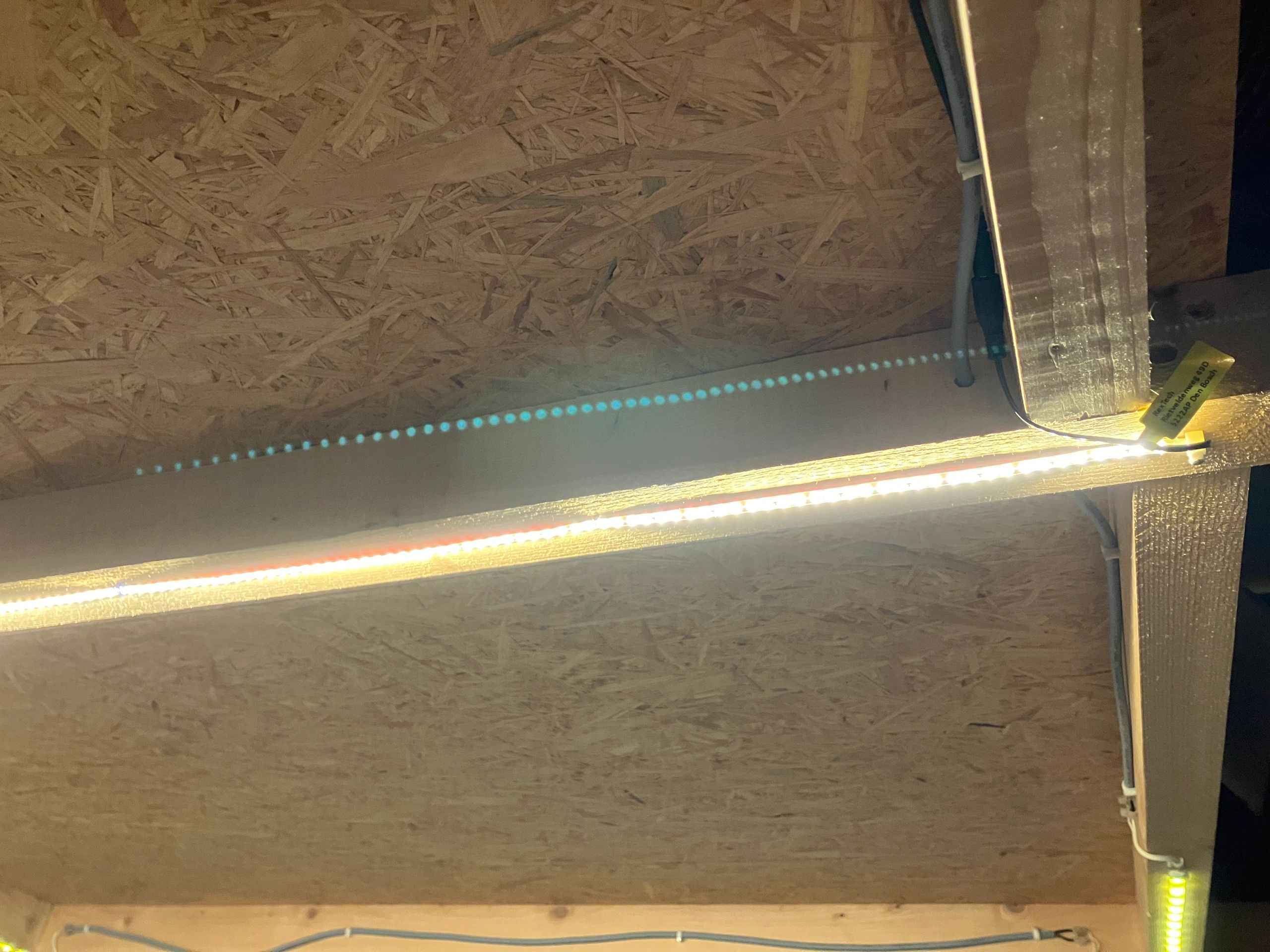 1 Meter LED Streifen Warmweiß komplettes Set - Basic  - 128 leds p/m