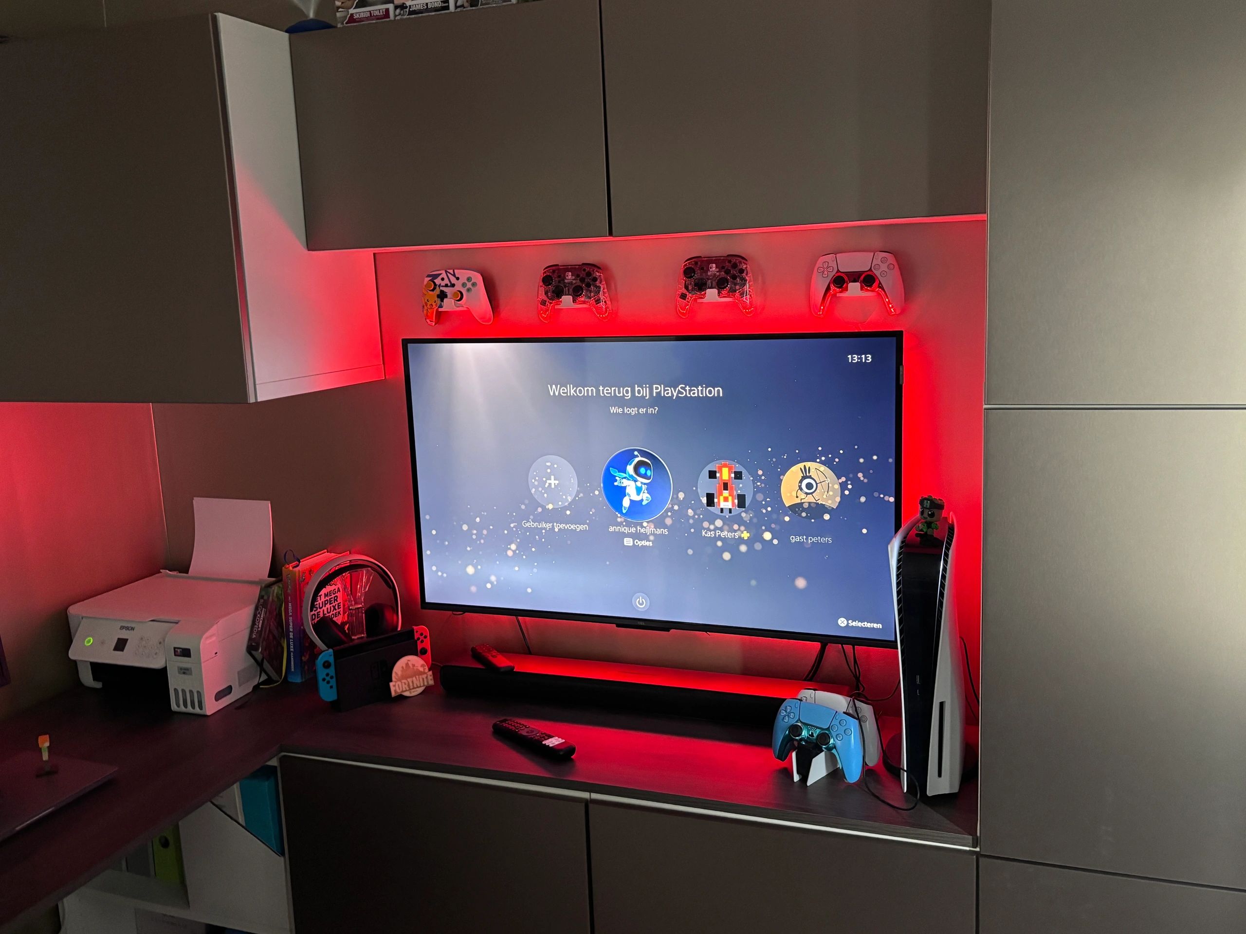 TV LED Streifen Set mit 4 RGB Streifen für TV’s bis 32 inch