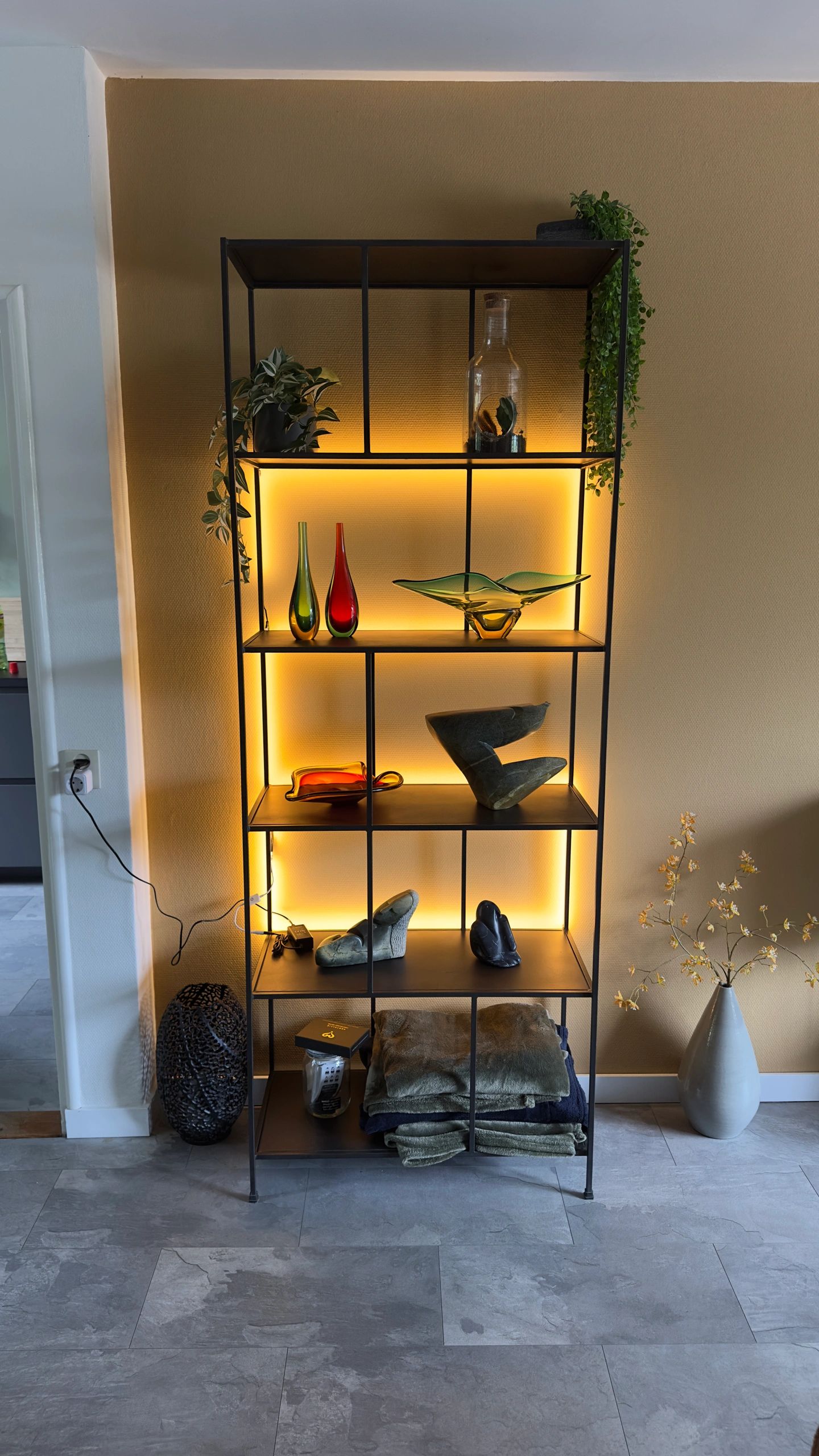 1 Meter LED Streifen Warmweiß komplettes Set - Basic  - 128 leds p/m