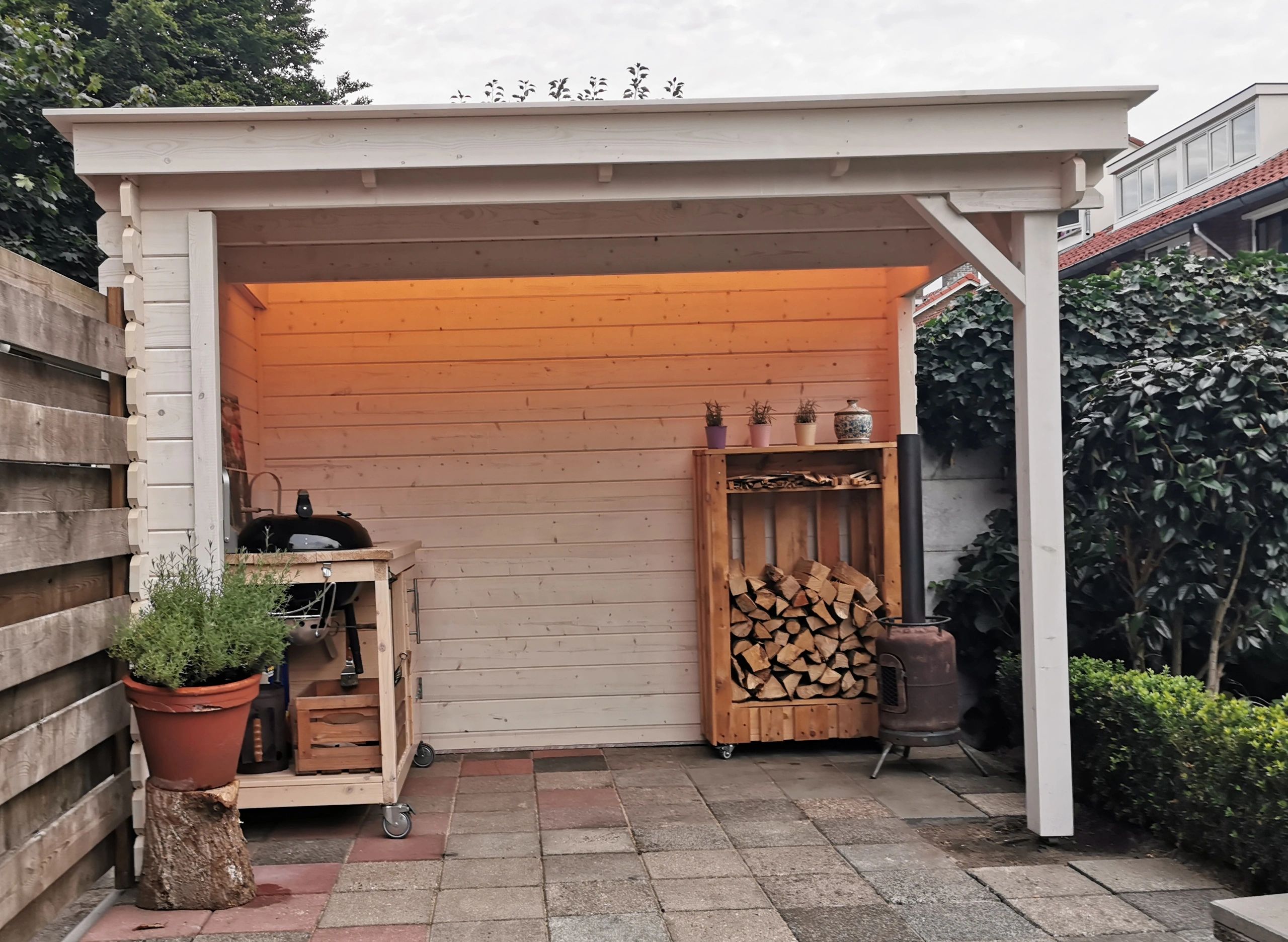 Aluminium LED Streifen Profil Aufbau 3M - 7 mm hoch - komplett mit Abdeckkappe