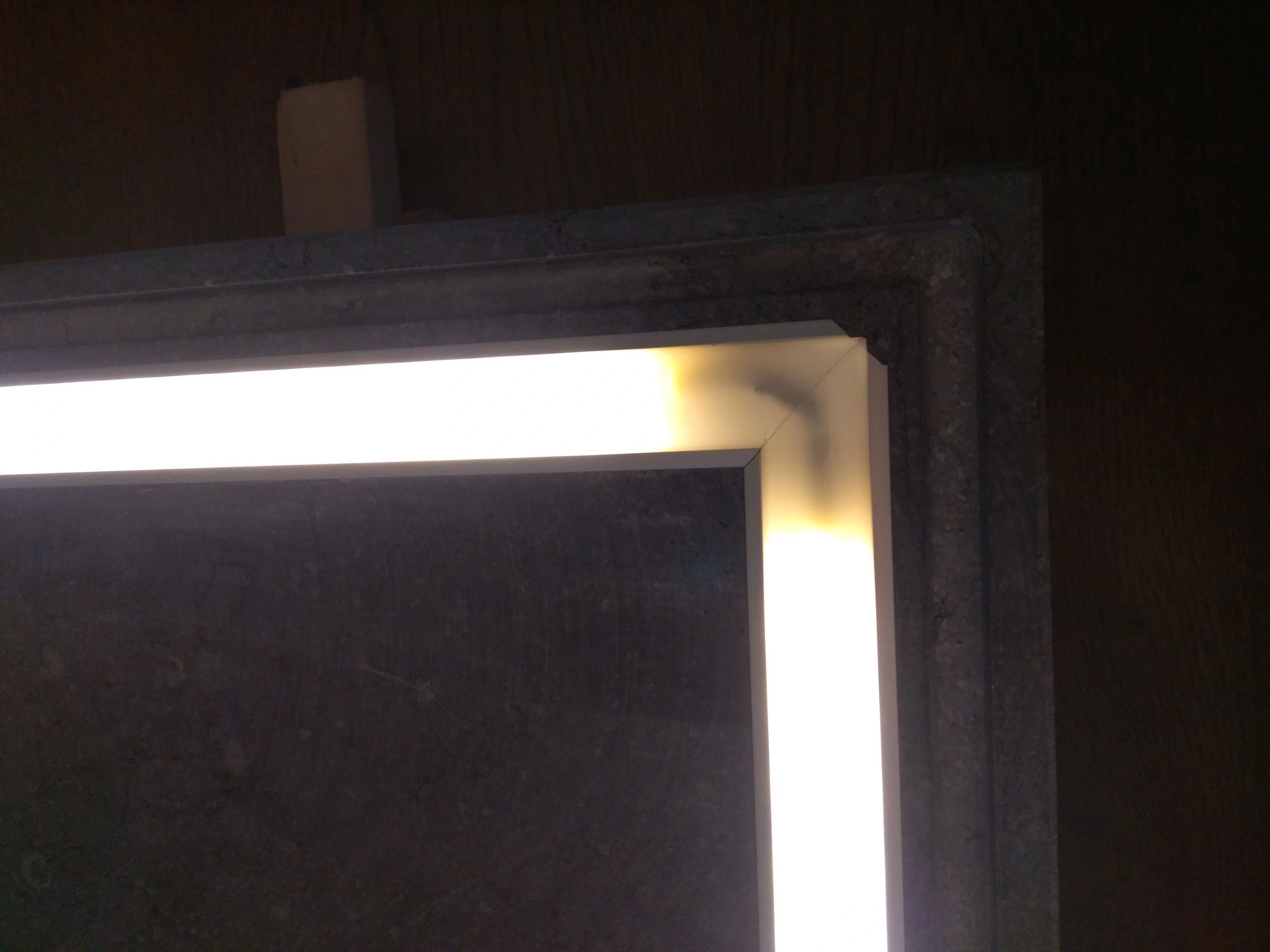 LED Streifen Profil breit Einbau niedrig 3 Meter