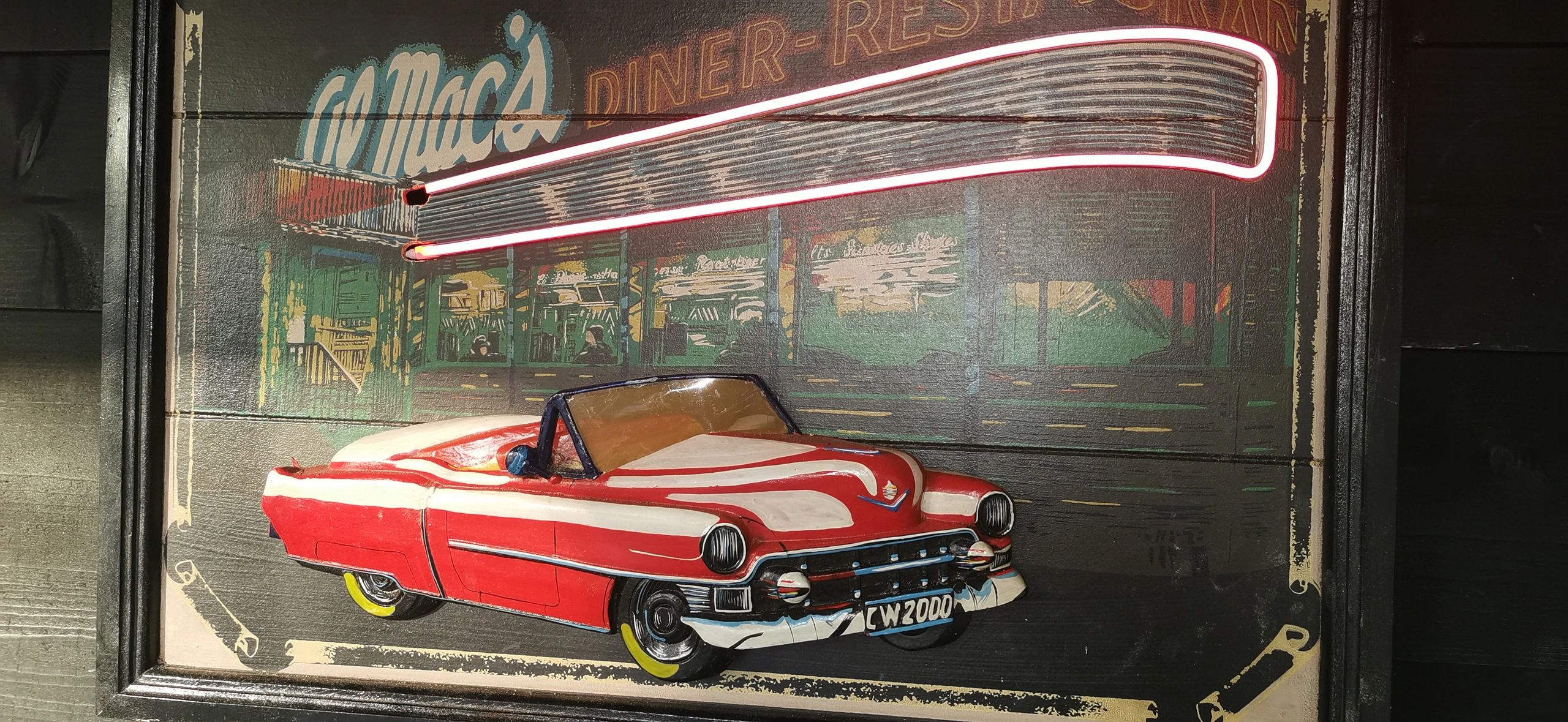 2 Meter RGB Neon LED Flex Midi gerade - komplettes Set Neon Beleuchtung