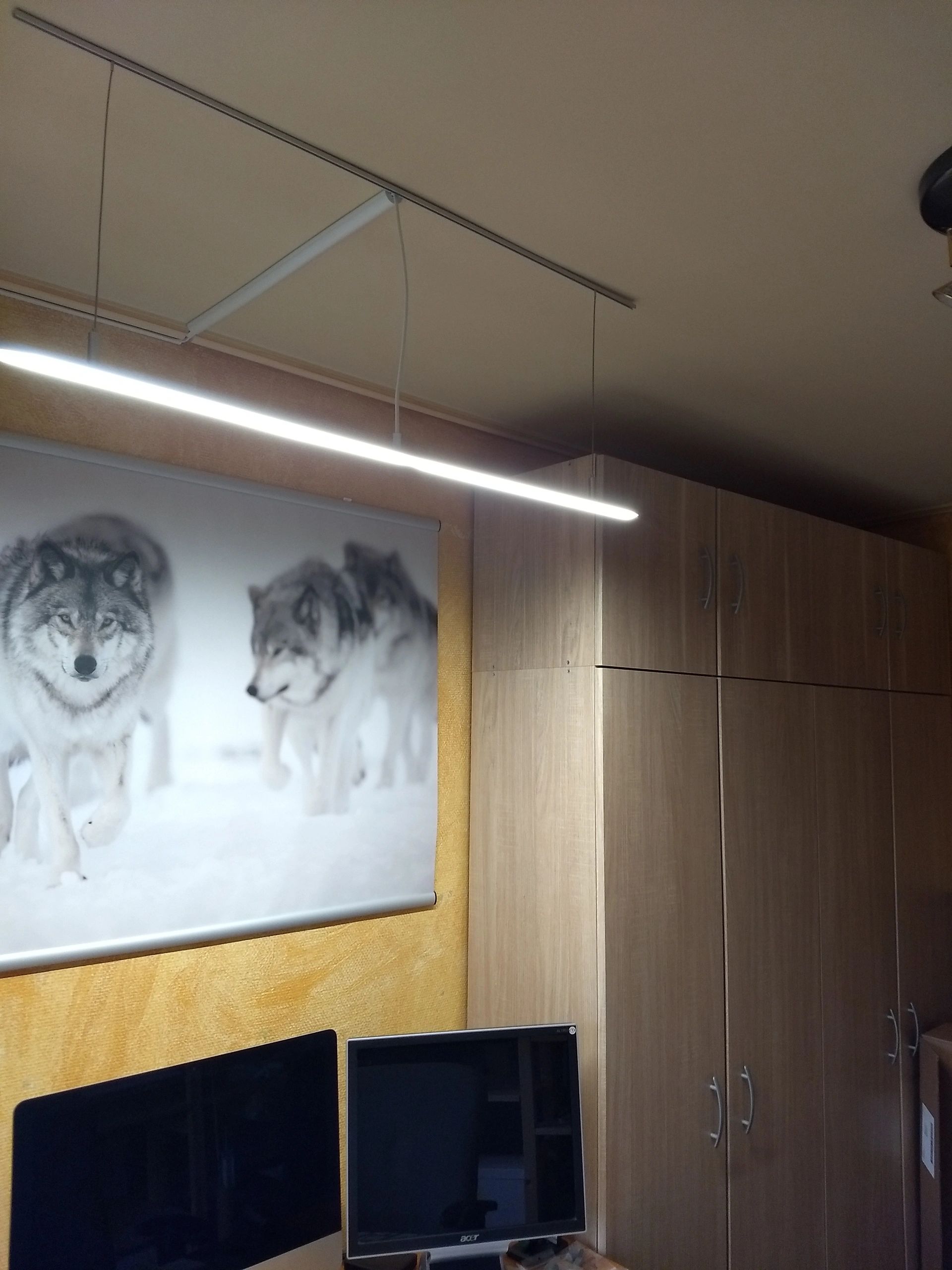 Led Streifen Profil breit Aufbau tiefes Modell - komplett inklusiv Abschlusskappe 1 Meter