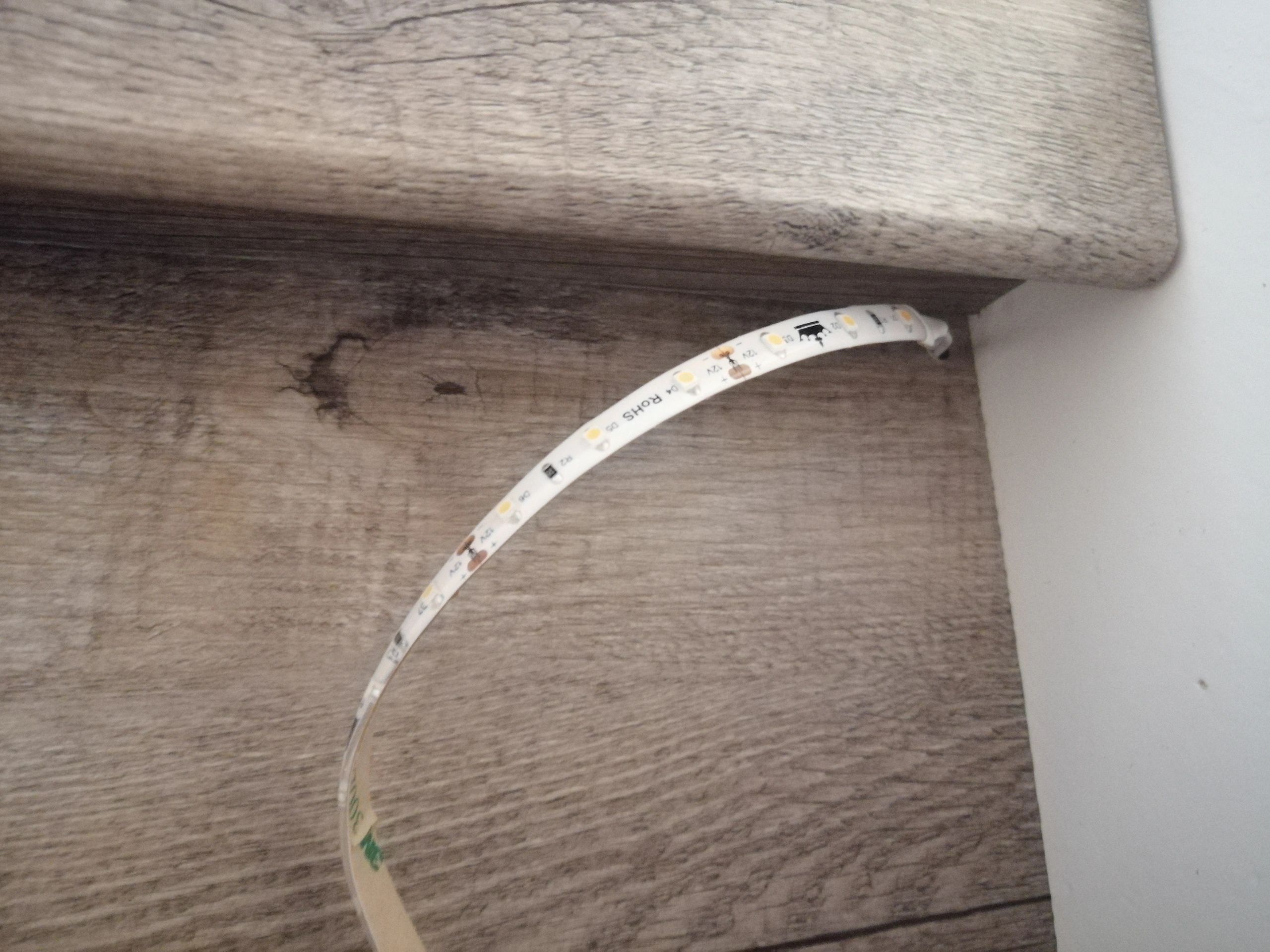 Treppenbeleuchtung LED Streifen  Warmweiß - komplettes Set 50 cm