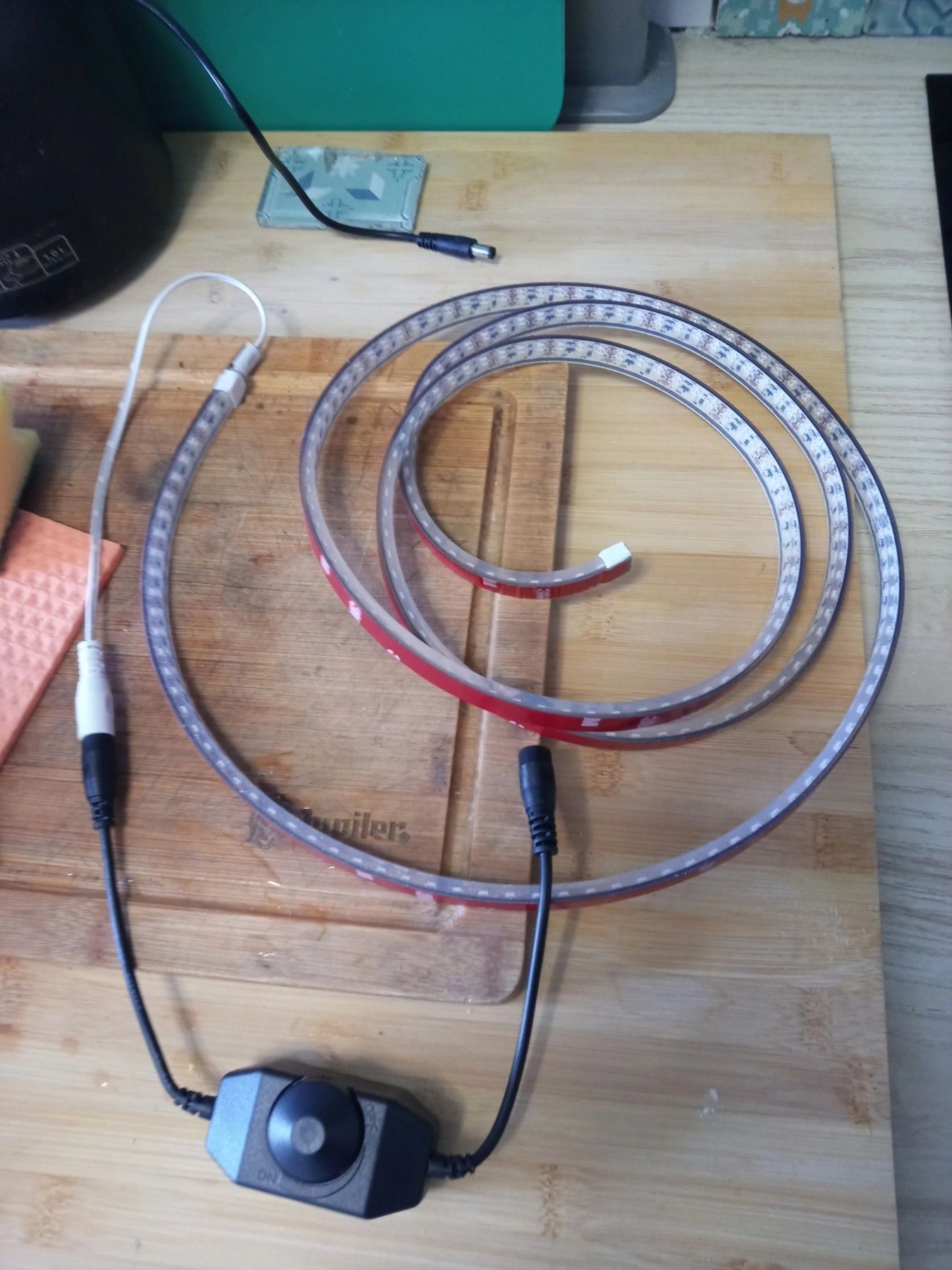 1M - 120 LEDs Komplettset LED-Streifen Kaltweiß