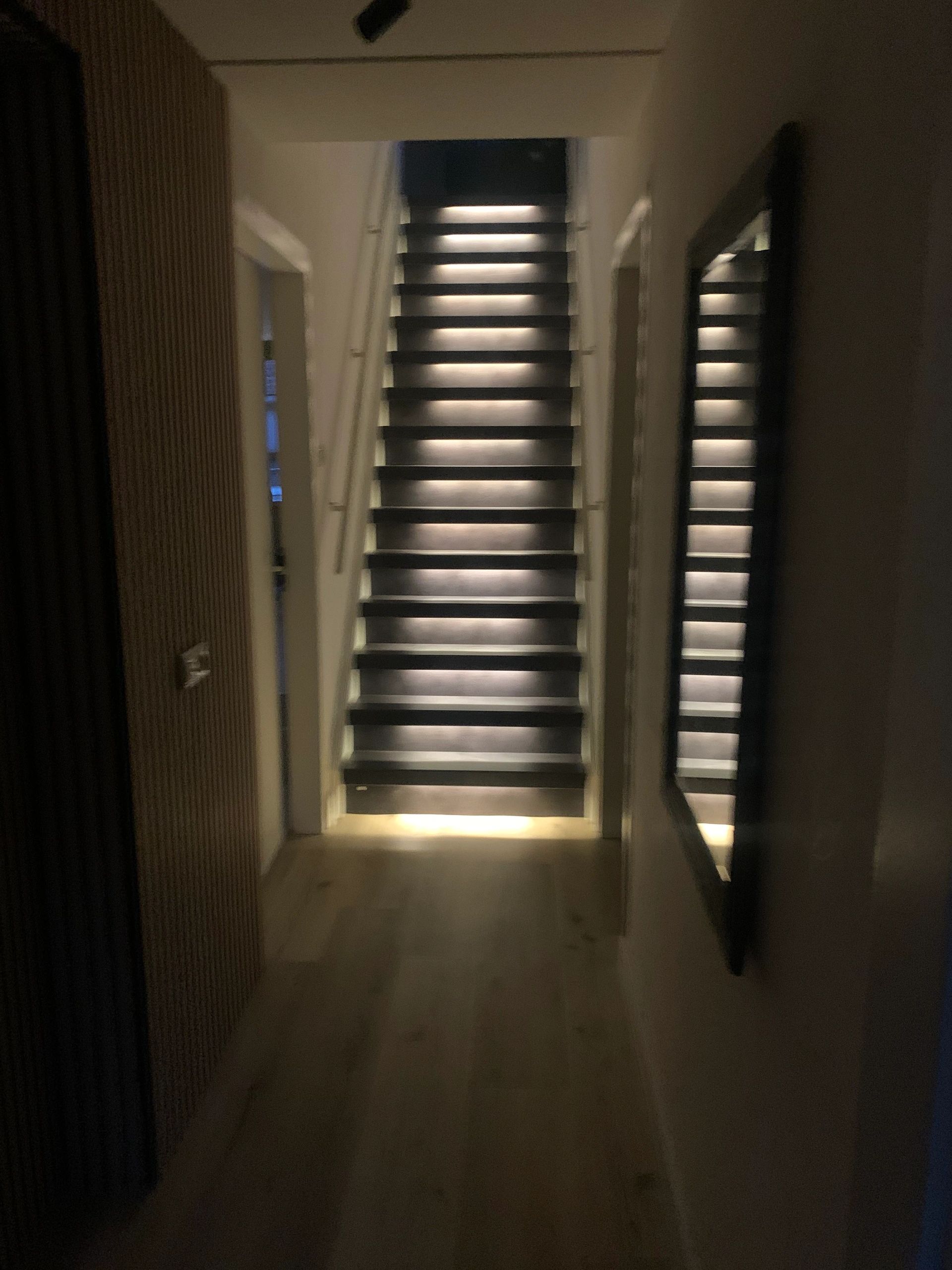 Treppenbeleuchtung LED Streifen  Warmweiß - komplettes Set 50 cm